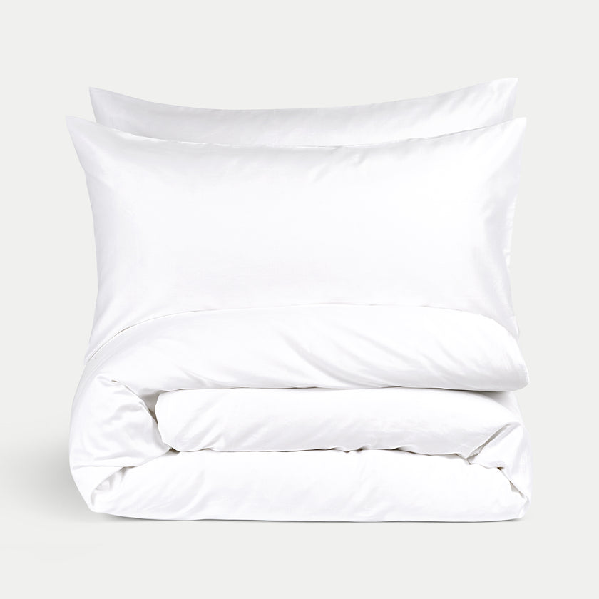 Hotel Pulitzer Bettwäsche Set Ägyptische Baumwolle 400TC Satin | Weiß