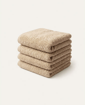 Gästehandtücher Zero-Twist-Baumwolle 30x30 cm (4 St.) | Latte Gästehandtücher Zero-Twist-Baumwolle 30x30 cm (4 St.) | Latte