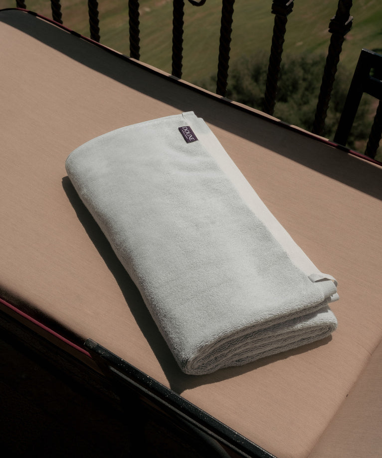 Handdoek zero-twist katoen 100x180 cm | Zilvergrijs