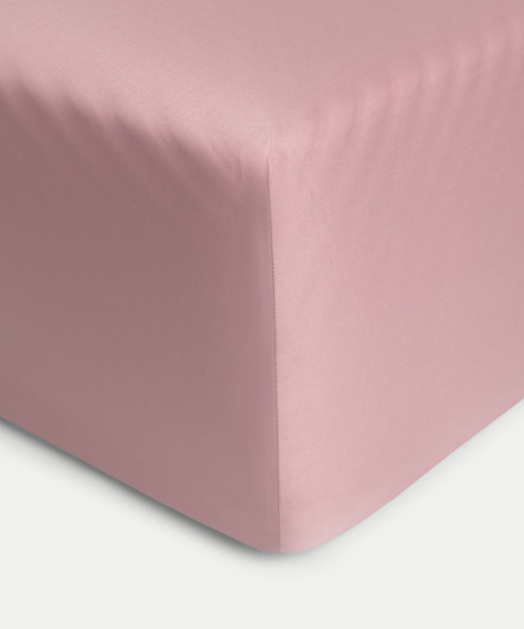 Spannbettlaken ägyptische Baumwolle Satin 400TC | Blush Pink