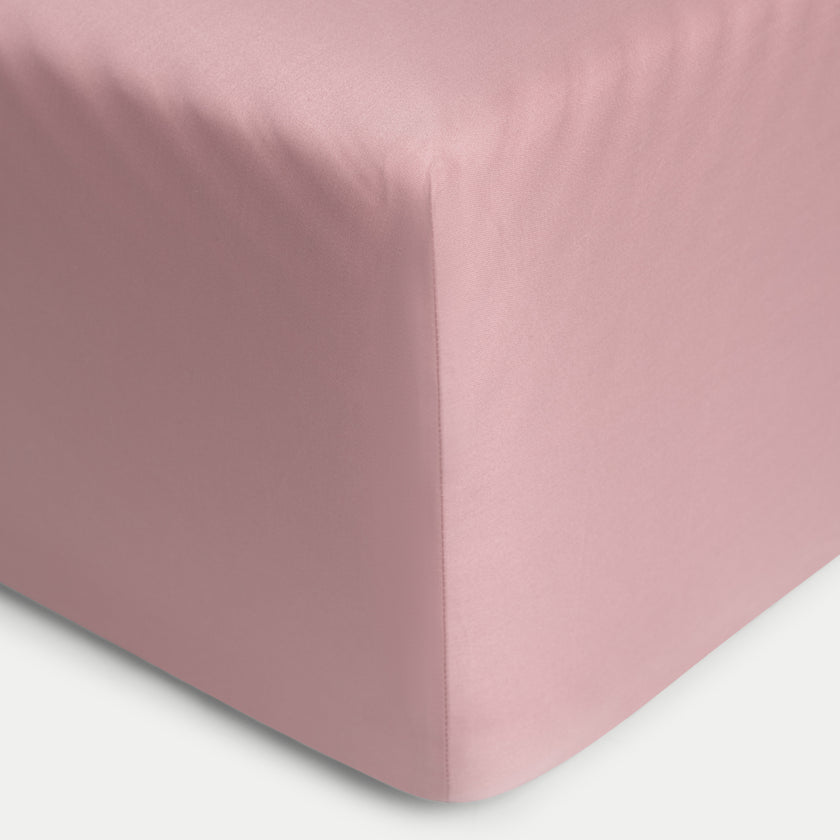 Spannbettlaken ägyptische Baumwolle Satin 400TC | Blush Pink