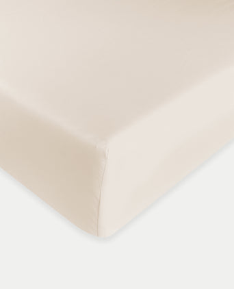 Spannbettlaken Ägyptische Baumwolle Perkal 400TC | Chalk White Spannbettlaken Ägyptische Baumwolle Perkal 400TC | Chalk White