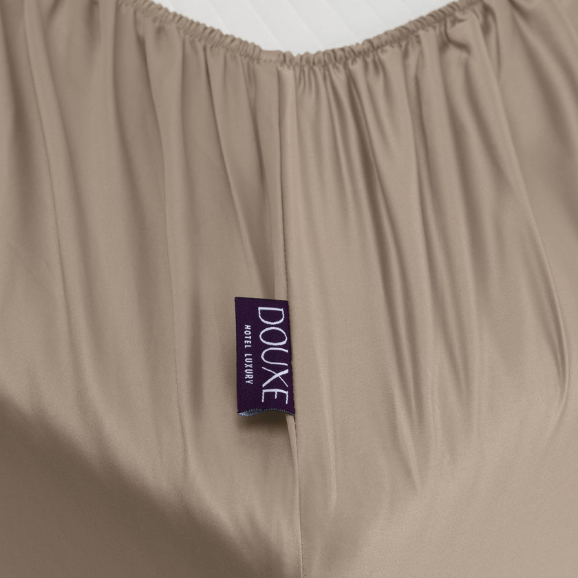 Spannbettlaken Ägyptische Baumwolle Satin 400TC | Champagne