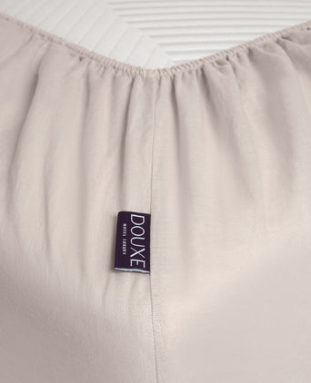 Bettwäsche Set & Spannbettlaken Gewaschenem Leinen | Oat Bettwäsche Set & Spannbettlaken Gewaschenem Leinen | Oat