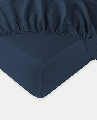 Spannbettlaken Ägyptische Baumwolle Satin 400TC | Harbour Blue Spannbettlaken Ägyptische Baumwolle Satin 400TC | Harbour Blue