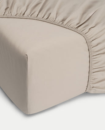 Spannbettlaken ägyptische Baumwolle Perkal 400TC | Latte Spannbettlaken ägyptische Baumwolle Perkal 400TC | Latte