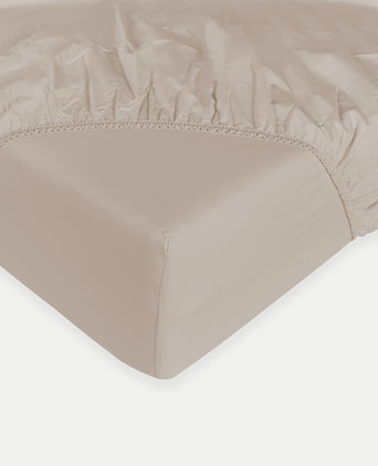 Spannbettlaken Ägyptische Baumwolle Perkal 400TC | Latte Spannbettlaken Ägyptische Baumwolle Perkal 400TC | Latte