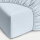 Spannbettlaken Ägyptische Baumwolle Perkal 400TC | Pastellblau