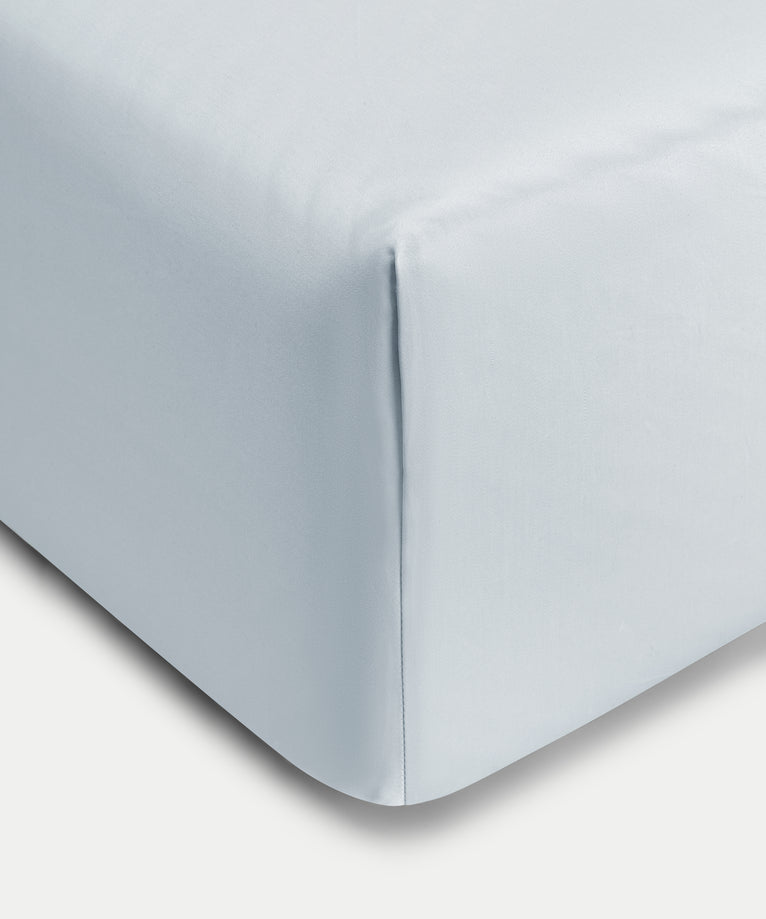 Spannbettlaken Ägyptische Baumwolle Satin 400TC | Pastellblau