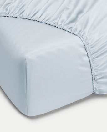 Spannbettlaken ägyptische Baumwolle Satin 400TC | Pastel Blue Spannbettlaken ägyptische Baumwolle Satin 400TC | Pastel Blue