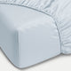 Spannbettlaken ägyptische Baumwolle Satin 400TC | Pastel Blue
