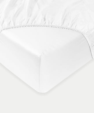 Kinder Spannbettlaken Ägyptische Baumwolle Perkal 400TC Weiß - Petit Hôtel Kinder Spannbettlaken Ägyptische Baumwolle Perkal 400TC Weiß - Petit Hôtel