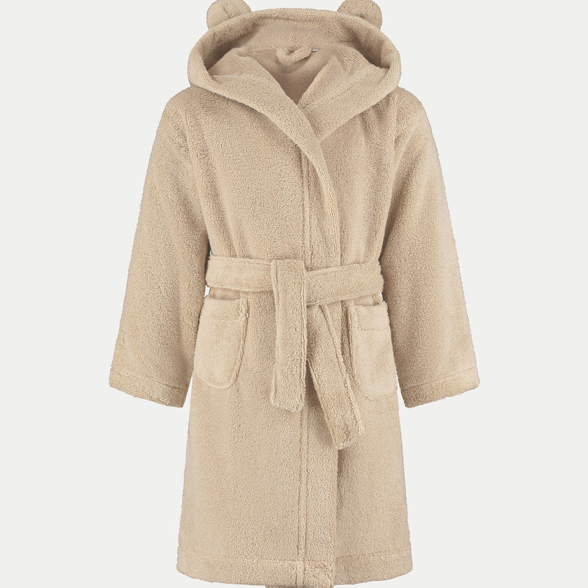 Bademantel Kinder zero-twist Baumwolle | Latte