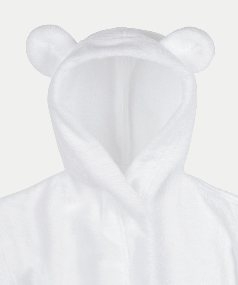 Bademantel Kinder zero-twist Baumwolle | Weiß
