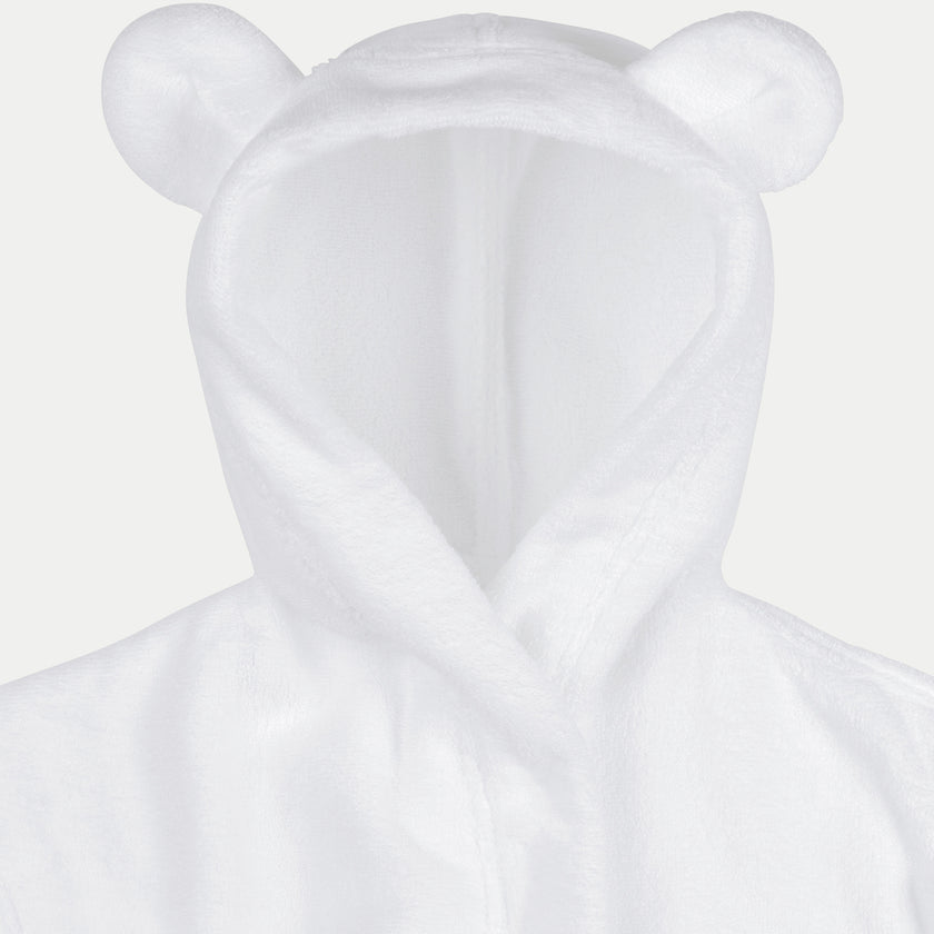 Bademantel Kinder zero-twist Baumwolle | Weiß