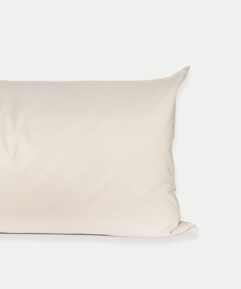 2er-Set Kissenbezüge Ägyptische Baumwolle Perkal 400 TC | Chalk White