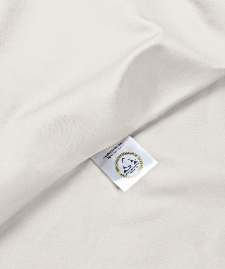 2er-Set Kissenbezüge ägyptische Baumwolle 400TC Satin | Cream