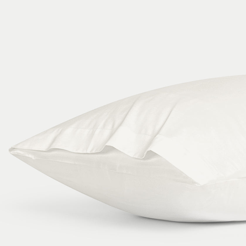 Bettwäsche-Set + Spannbettlaken aus ägyptischer Baumwolle Satin | Cream