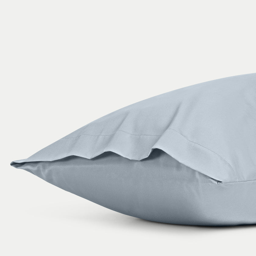 Kissenbezug ägyptische Baumwolle 400TC Satin | Misty Blue