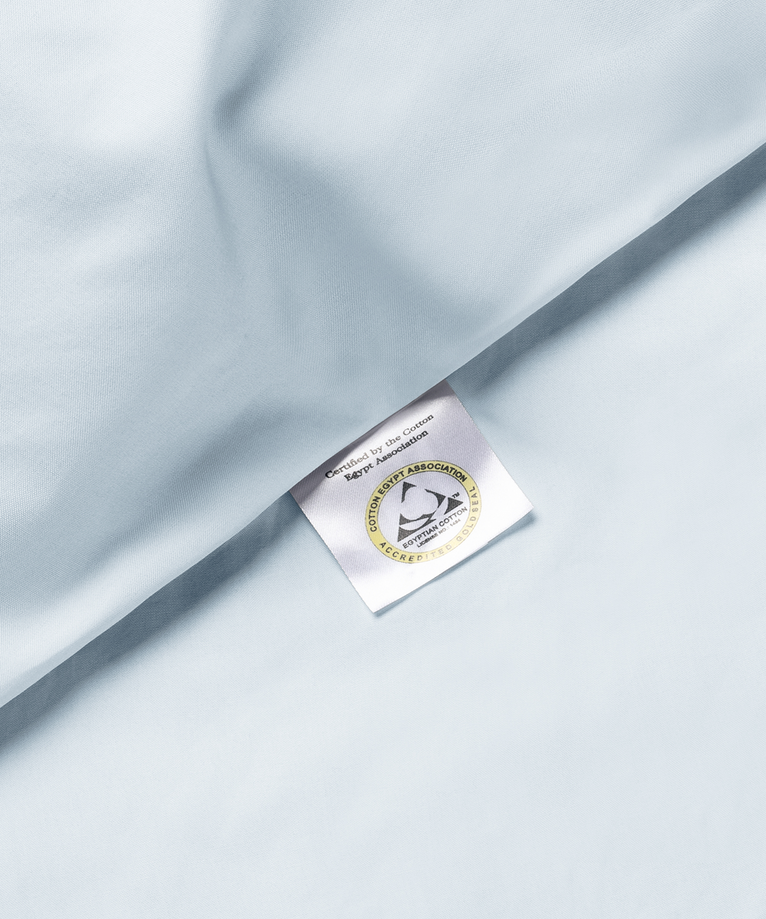 2er-Set Kissenbezüge Ägyptische Baumwolle Perkal 400 TC | Pastellblau