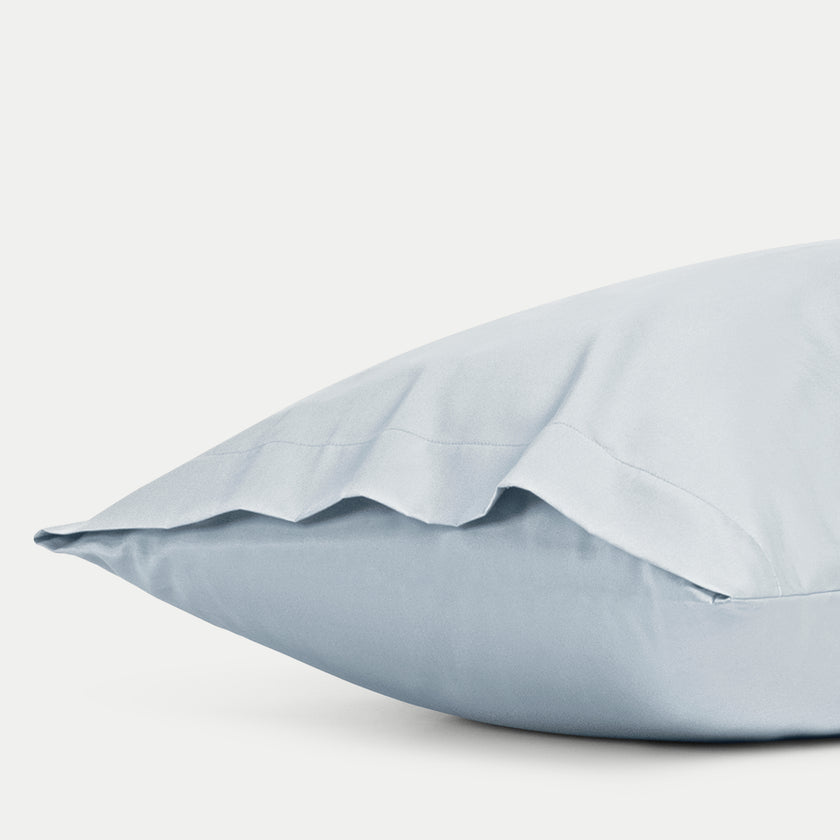 Kissenbezug Ägyptische Baumwolle Satin 400 TC | Pastellblau