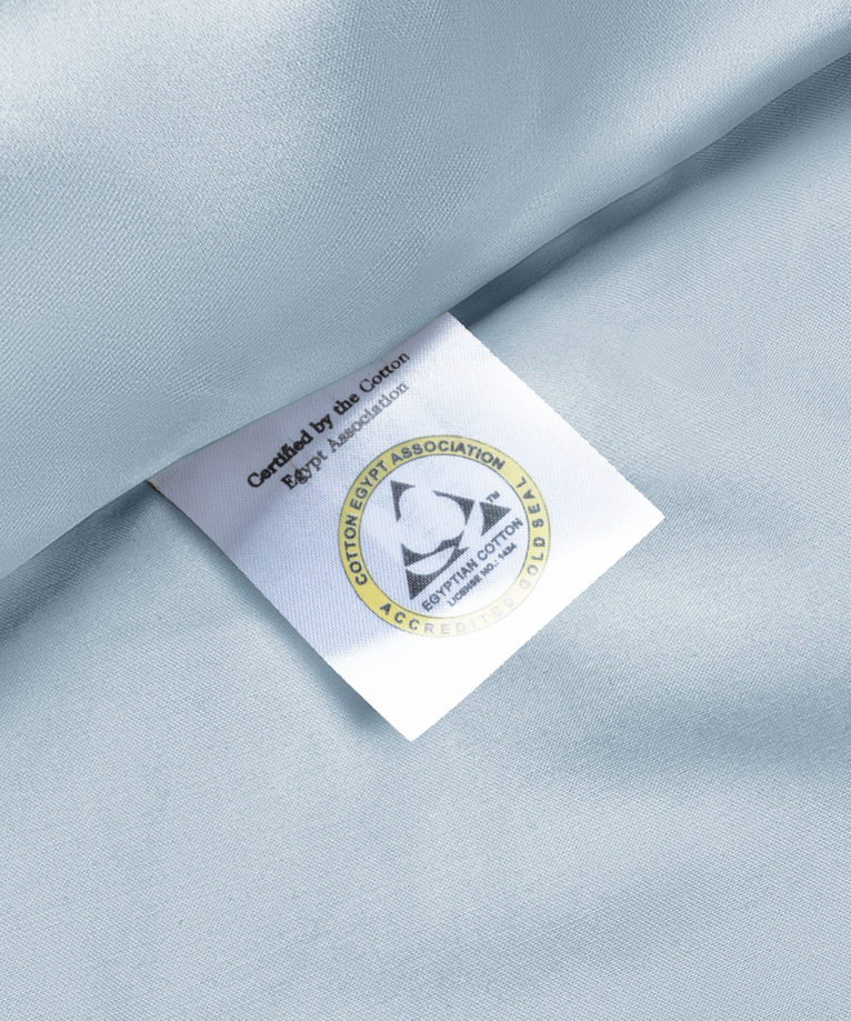 2er-Set Kissenbezüge Ägyptische Baumwolle Satin 400 TC | Pastellblau