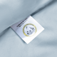 Set von 2 Kissenbezügen ägyptische Baumwolle 400TC Satin | Pastel Blue