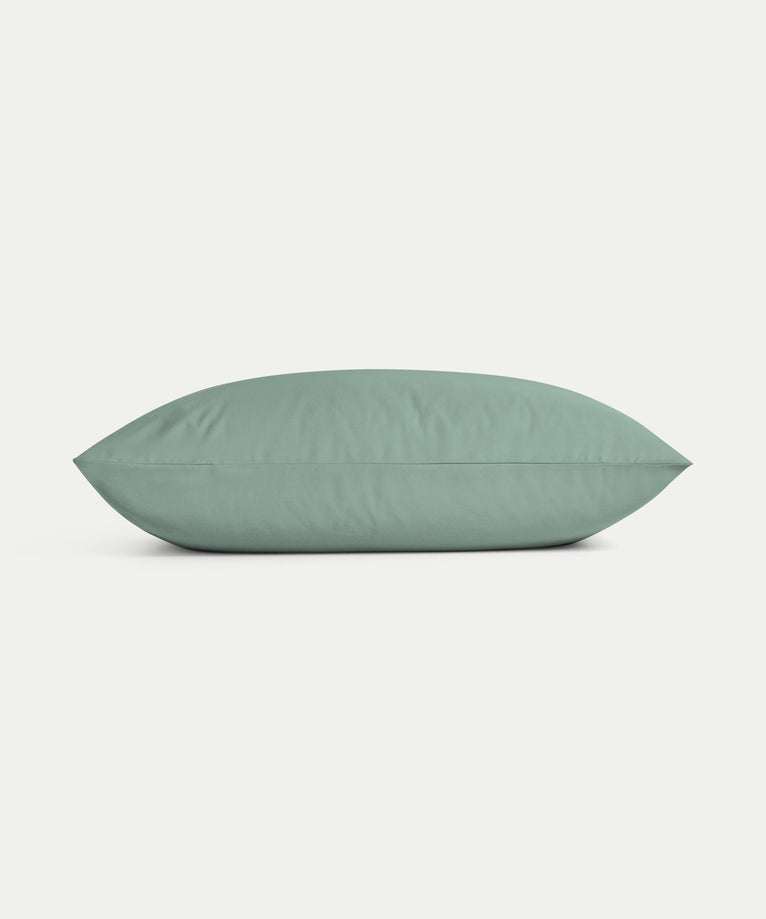 Kinder Kissenbezug Ägyptische Baumwolle Satin 400TC Sage Green - Petit Hôtel