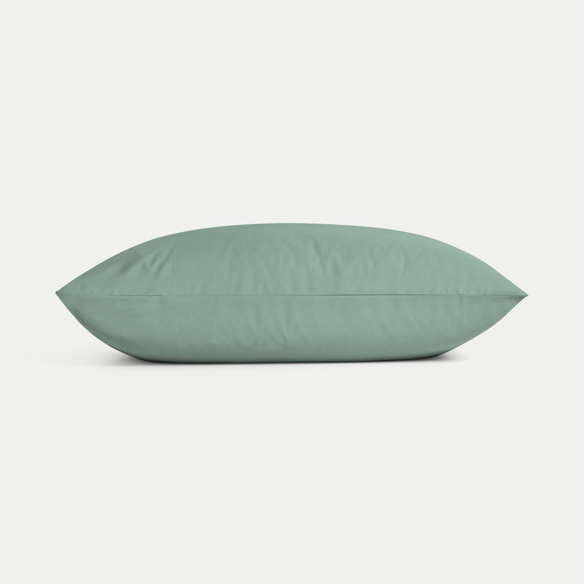 Kinder Kissenbezug Ägyptische Baumwolle Satin 400TC Sage Green - Petit Hôtel