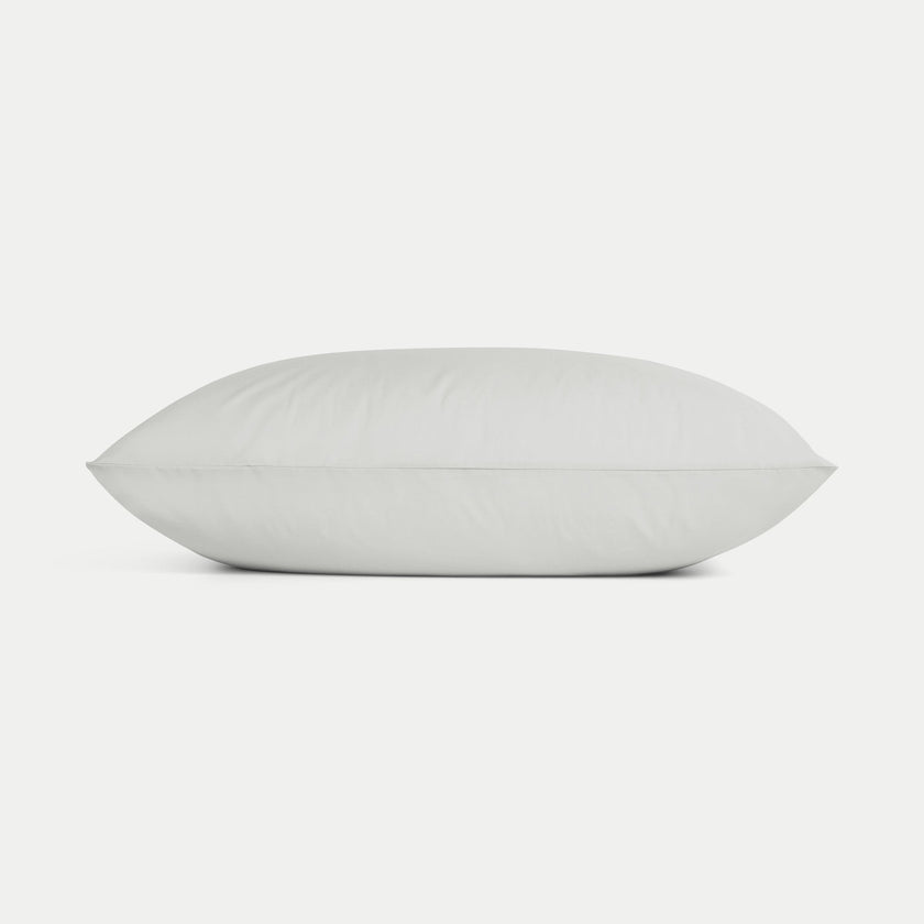 2er-Set Kissenbezüge Ägyptische Baumwolle Perkal 400 TC | Silbergrau