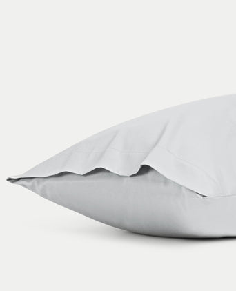 2er-Set Kissenbezüge Ägyptische Baumwolle Satin 400 TC | Silbergrau 2er-Set Kissenbezüge Ägyptische Baumwolle Satin 400 TC | Silbergrau