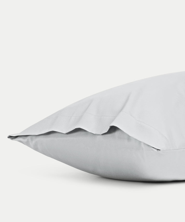 Kissenbezug ägyptische Baumwolle 400TC Satin | Silbergrau