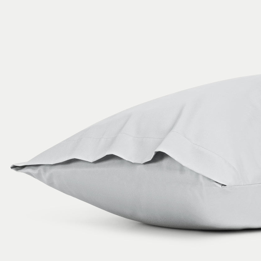 Kissenbezug ägyptische Baumwolle 400TC Satin | Silbergrau