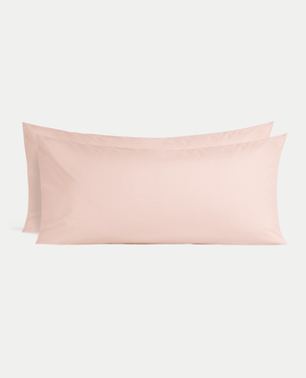 Set von 2 Kissenbezügen ägyptische Baumwolle Perkal 400TC | blush pink Set von 2 Kissenbezügen ägyptische Baumwolle Perkal 400TC | blush pink