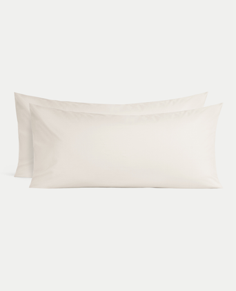 2er-Set Kissenbezüge ägyptische Baumwolle Perkal 400TC | Chalk White 2er-Set Kissenbezüge ägyptische Baumwolle Perkal 400TC | Chalk White