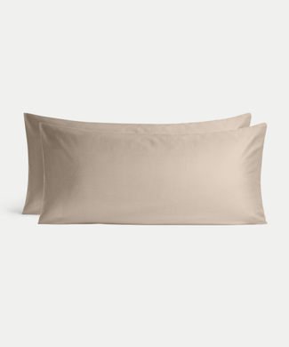 Set von 2 Kissenbezügen ägyptische Baumwolle 400TC Satin | Champagner Set von 2 Kissenbezügen ägyptische Baumwolle 400TC Satin | Champagner