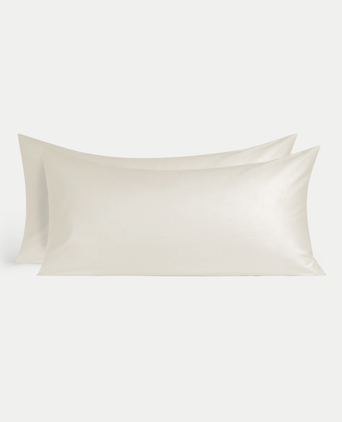 2er-Set Kissenbezüge ägyptische Baumwolle 400TC Satin | Cream 2er-Set Kissenbezüge ägyptische Baumwolle 400TC Satin | Cream