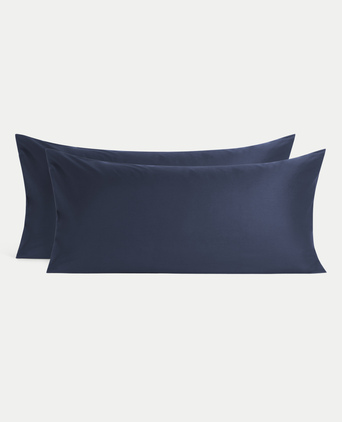 Set von 2 Kissenbezügen ägyptische Baumwolle 400TC Satin | Harbour Blue Set von 2 Kissenbezügen ägyptische Baumwolle 400TC Satin | Harbour Blue