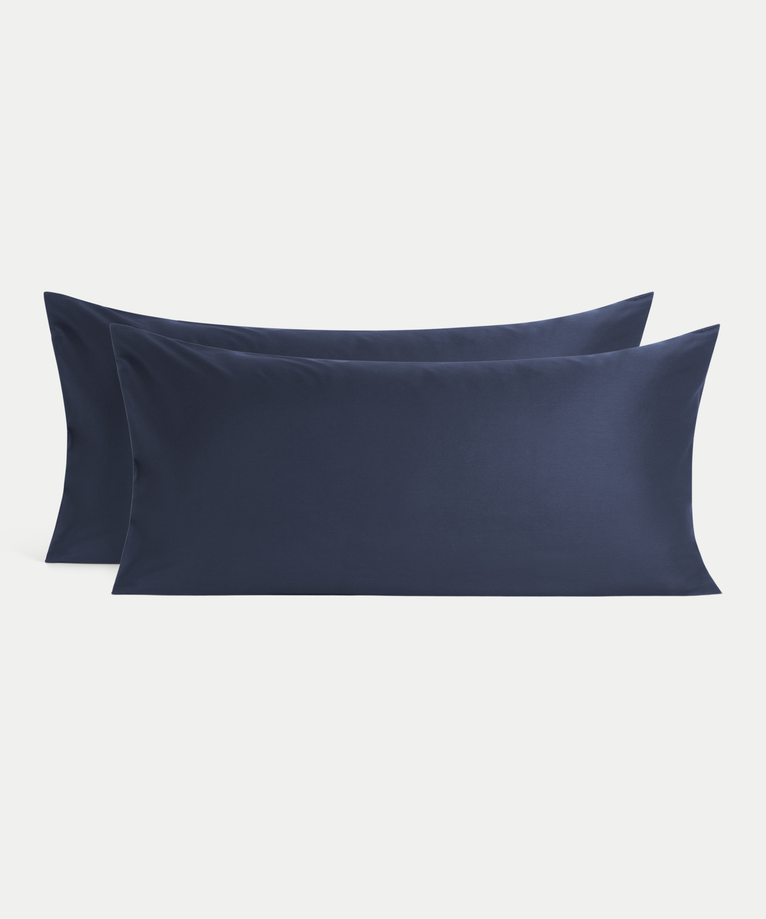 2er-Set Kissenbezüge Ägyptische Baumwolle Satin 400 TC | Harbour Blue