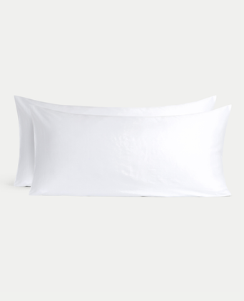 2er-Set Kissenbezüge Hotel Okura ägyptische Baumwolle 600TC Satin | Weiß 2er-Set Kissenbezüge Hotel Okura ägyptische Baumwolle 600TC Satin | Weiß