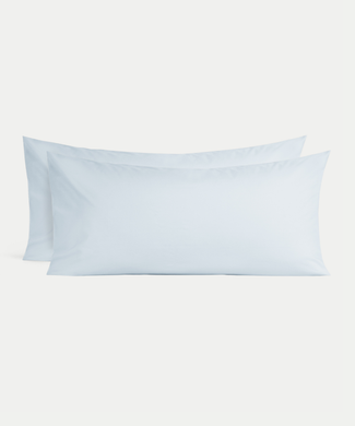 2er-Set Kissenbezüge ägyptische Baumwolle 400TC Perkal | Pastel Blue 2er-Set Kissenbezüge ägyptische Baumwolle 400TC Perkal | Pastel Blue