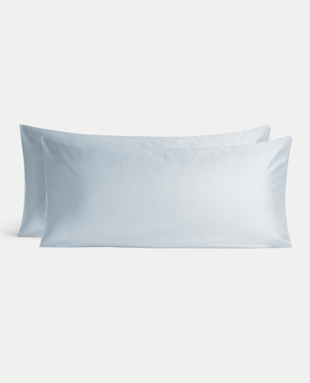 Set von 2 Kissenbezügen ägyptische Baumwolle 400TC Satin | Pastel Blue Set von 2 Kissenbezügen ägyptische Baumwolle 400TC Satin | Pastel Blue