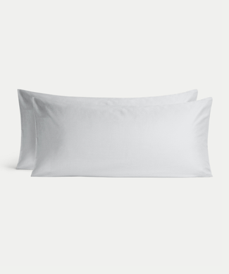 2er-Set Kissenbezüge ägyptische Baumwolle 400TC Satin | Silbergrau 2er-Set Kissenbezüge ägyptische Baumwolle 400TC Satin | Silbergrau
