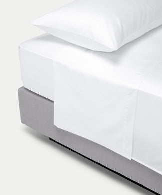 Bettlaken Ägyptische Baumwolle Satin 400TC | Weiß Bettlaken Ägyptische Baumwolle Satin 400TC | Weiß
