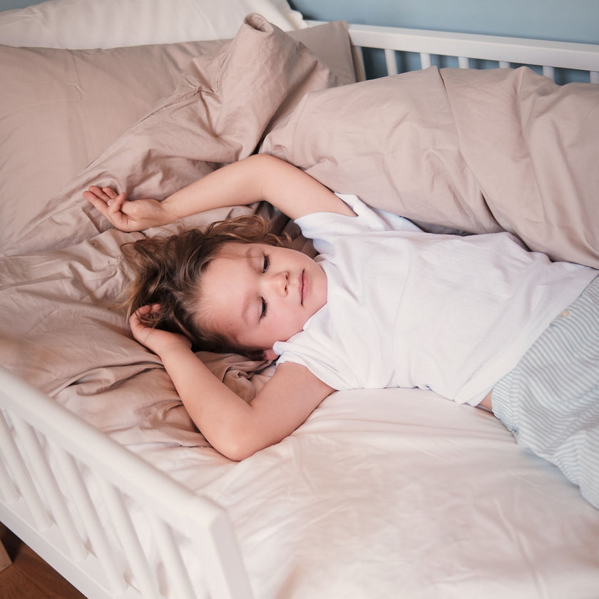 Kinder Bettwäsche Set Ägyptische Baumwolle Perkal 400TC Latte - Petit Hôtel