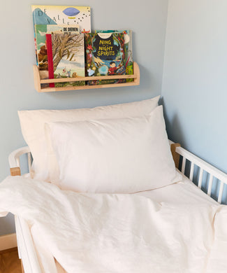 Kinder Bettwäsche Set Ägyptische Baumwolle Perkal 400TC Chalk White - Petit Hôtel Kinder Bettwäsche Set Ägyptische Baumwolle Perkal 400TC Chalk White - Petit Hôtel