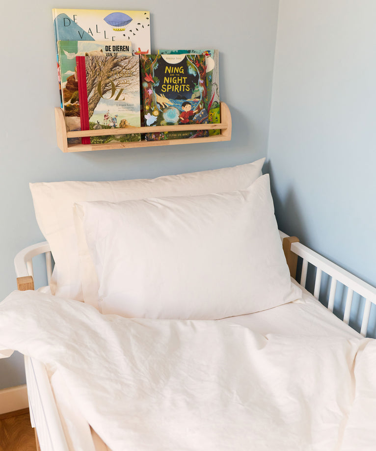 Kinder Bettwäsche Set Ägyptische Baumwolle Perkal 400TC Chalk White - Petit Hôtel