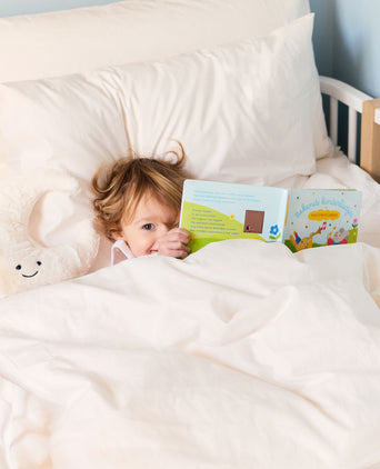 Kinder Bettwäsche Set Ägyptische Baumwolle Perkal 400TC Chalk White - Petit Hôtel Kinder Bettwäsche Set Ägyptische Baumwolle Perkal 400TC Chalk White - Petit Hôtel
