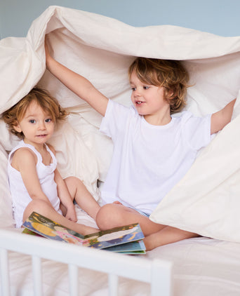 Kinder Spannbettlaken Ägyptische Baumwolle Perkal 400TC Chalk White - Petit Hôtel Kinder Spannbettlaken Ägyptische Baumwolle Perkal 400TC Chalk White - Petit Hôtel