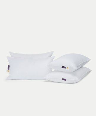 2x Daunen-Kopfkissen 50x90 cm & 2x Body-Kissen Mikrofaser 60x90 cm 2x Daunen-Kopfkissen 50x90 cm & 2x Body-Kissen Mikrofaser 60x90 cm
